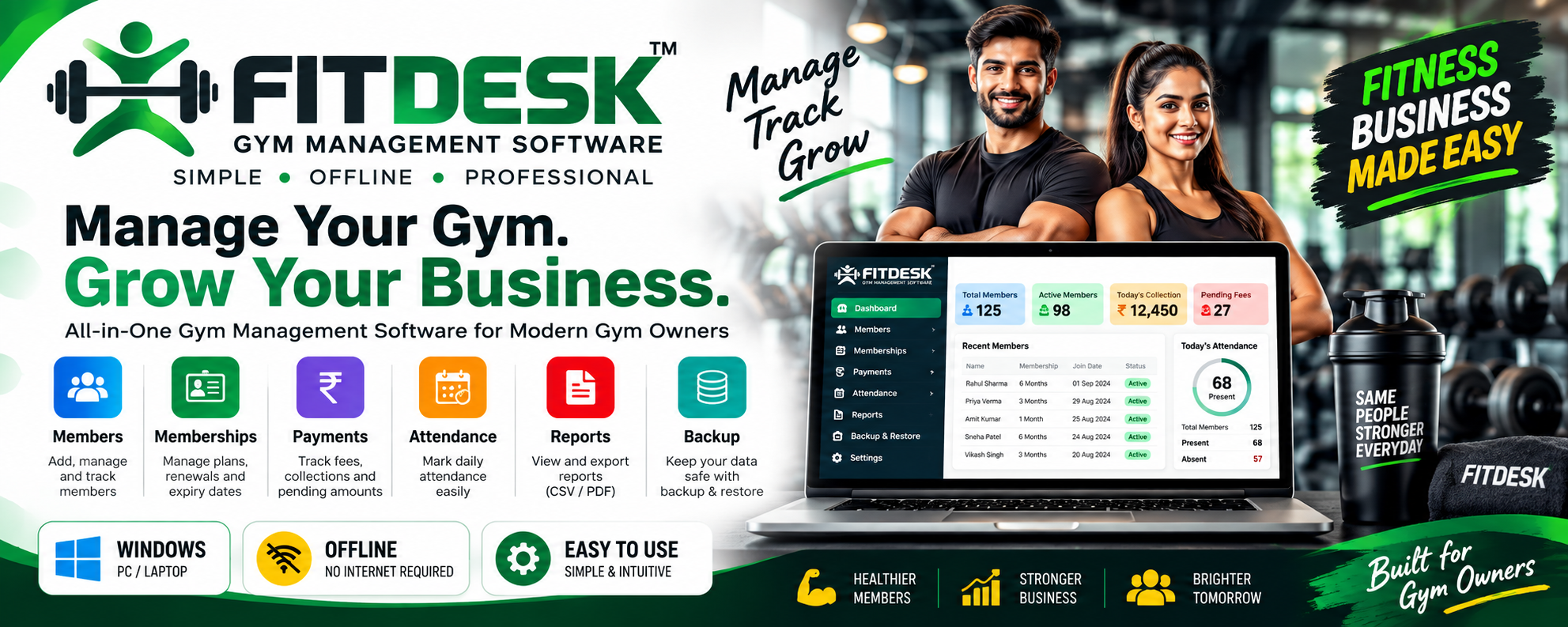 FITDESK Gym Management Software